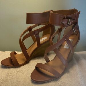 Chelsea and Zoe strappy wedges